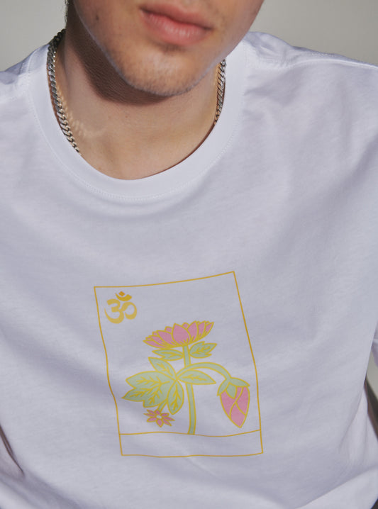 Square With Flower Tee